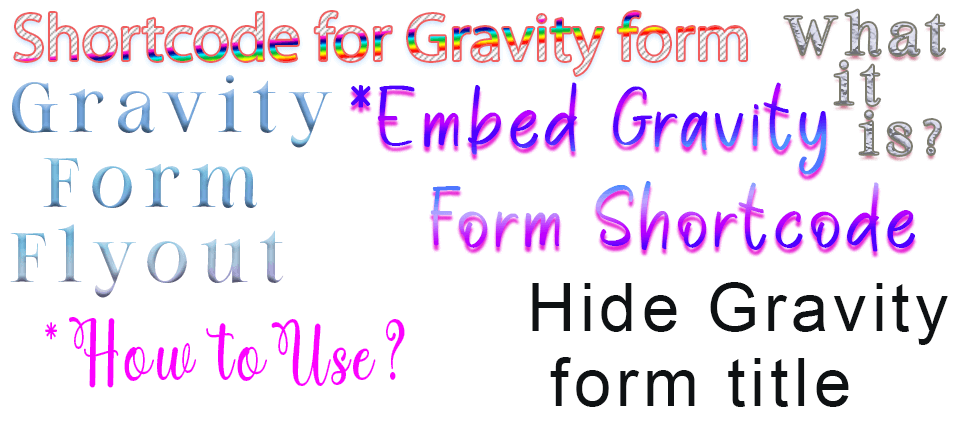 Shortcode for gravity form