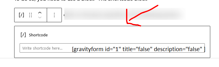 gravity form shortcode