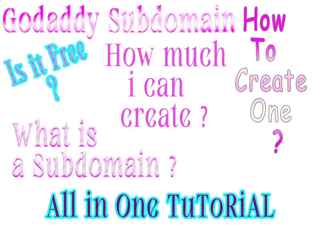 create subdomain on godaddy